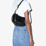 Isabel Marant Oskan Moon Shoulder Bag in Black