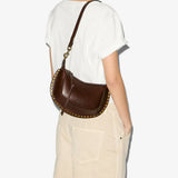 Isabel Marant Oskan Moon Shoulder Bag in Chocolate