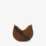 Isabel Marant Oskan Soft Zip Shoulder Strap Bag in Leopard