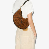 Isabel Marant Oskan Soft Zip Shoulder Strap Bag in Leopard