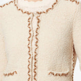 Isabel Marant Rochelle Cardigan in Ecru and Bronze