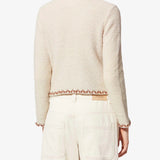 Isabel Marant Rochelle Cardigan in Ecru and Bronze