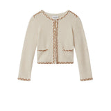 Isabel Marant Rochelle Cardigan in Ecru and Bronze