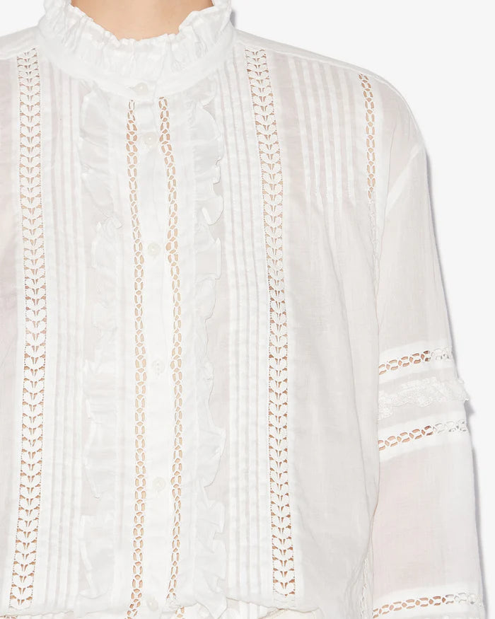 Isabel Marant Valda Shirt in White