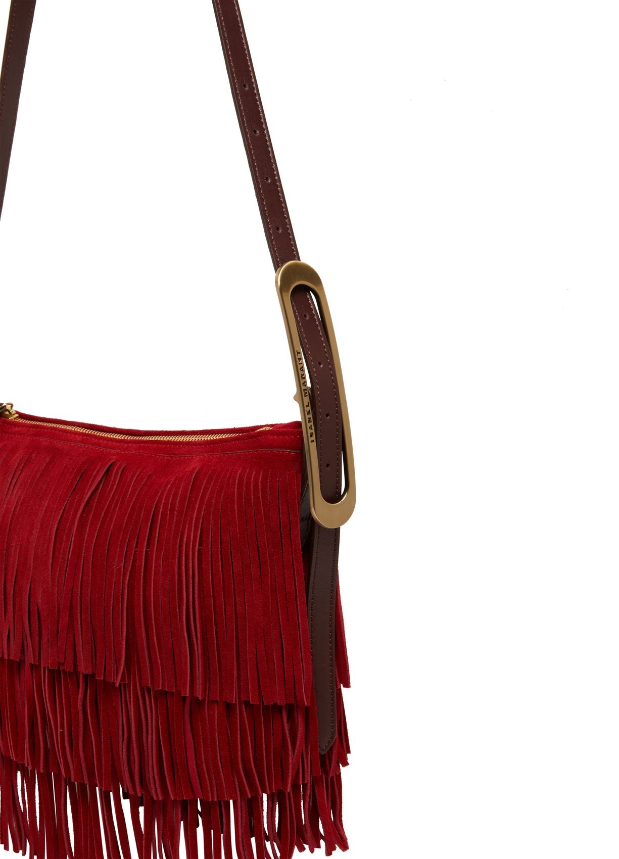 Isabel Marant Leyden Mini Shoulder Bag in Red