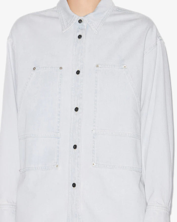 Isabel Marant Okely Jacket in Light Blue