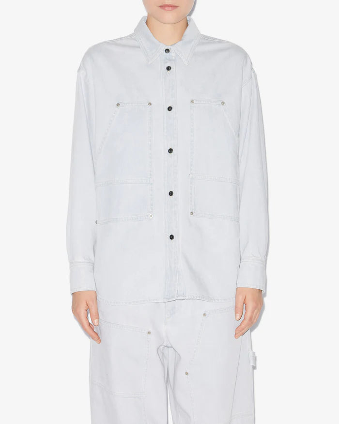 Isabel Marant Okely Jacket in Light Blue