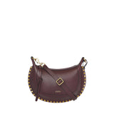 Isabel Marant Oskan Moon Shoulder Bag in  Burgundy