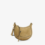 Isabel Marant Oskan Moon Shoulder Bag in Taupe and Gold
