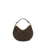 Isabel Marant Oskan Soft Zip Shoulder Bag in Bronze