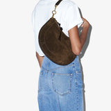 Isabel Marant Oskan Soft Zip Shoulder Bag in Bronze