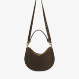 Isabel Marant Oskan Soft Zip Shoulder Bag in Bronze