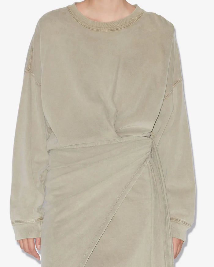 Isabel Marant Sandrina Dress in Light Khaki