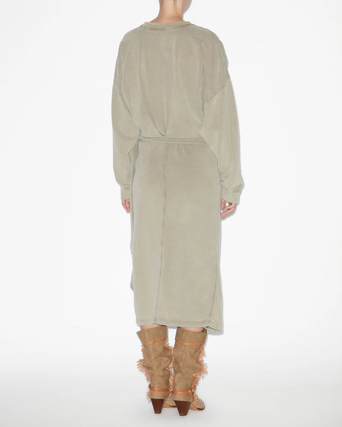 Isabel Marant Sandrina Dress in Light Khaki