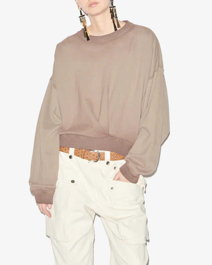 Isabel Marant Sauria Sweatshirt in Light Khaki