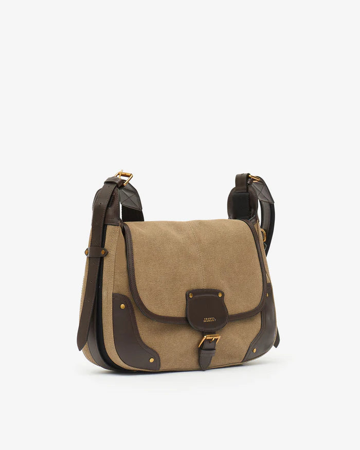 Isabel Marant Sierra Shoulder Strap Bag in Khaki