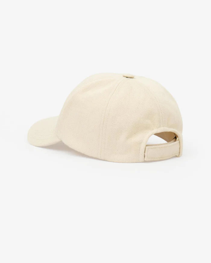 Isabel Marant Tyron Cap in Ecru and Black