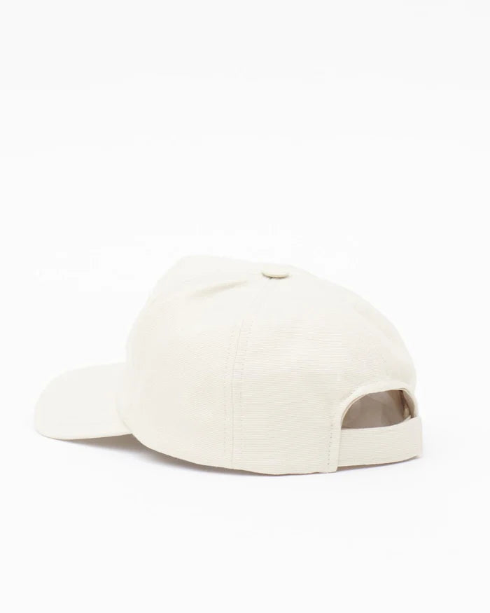 Isabel Marant Tyron Cap in Ecru and Red