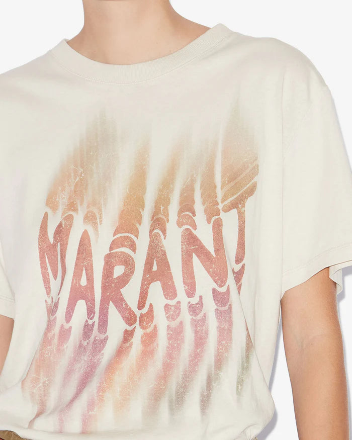 Isabel Marant Zoeline T-Shirt in Ecru