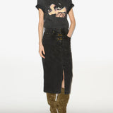 Isabel Marant Zoeline T-Shirt in Faded Black