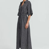 Jac and Jack Dusk Dress in Vintage Black and White Stripe