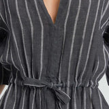 Jac and Jack Dusk Dress in Vintage Black and White Stripe
