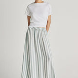 Jac and Jack Buoys Skirt in Fennel and Ecru