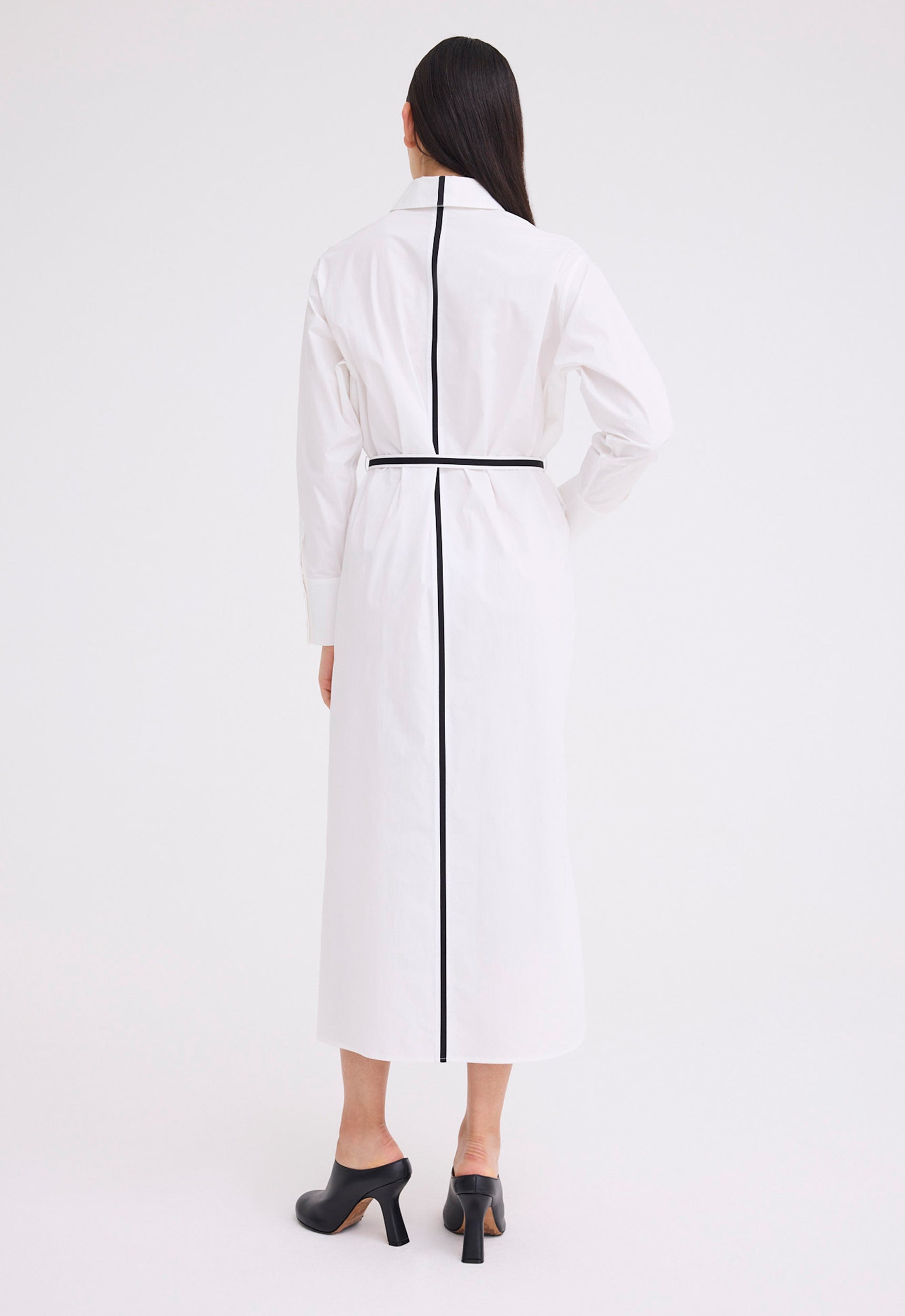 Jac and Jack Boundary Dress in White and Black