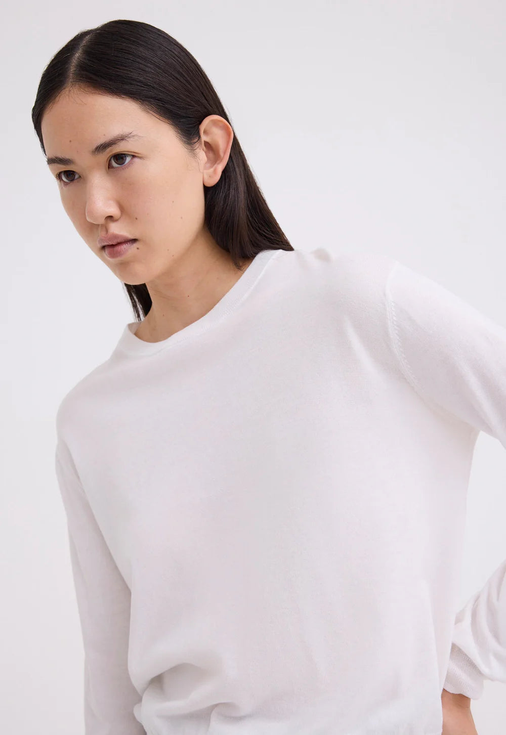 Jac and Jack Hex Sweater in White