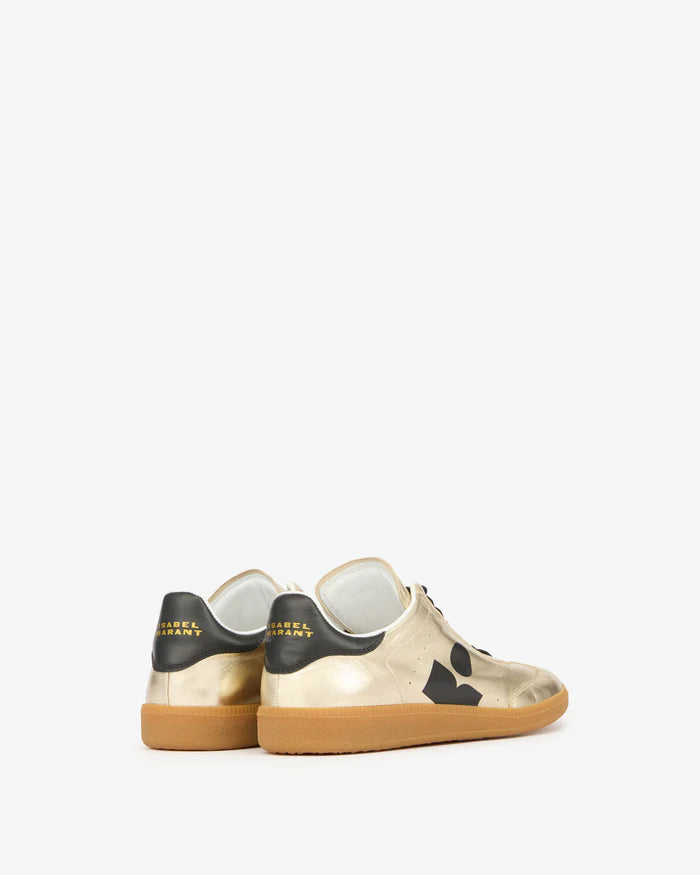 Isabel Marant Kaycee Sneakers in Light Gold and Black