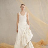 Luxe De Valentina La Scala Wrap Skirt in Ivory