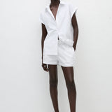 Matteau Relaxed Sleeveless Shirt in White