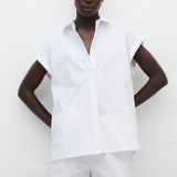 Matteau Relaxed Sleeveless Shirt in White