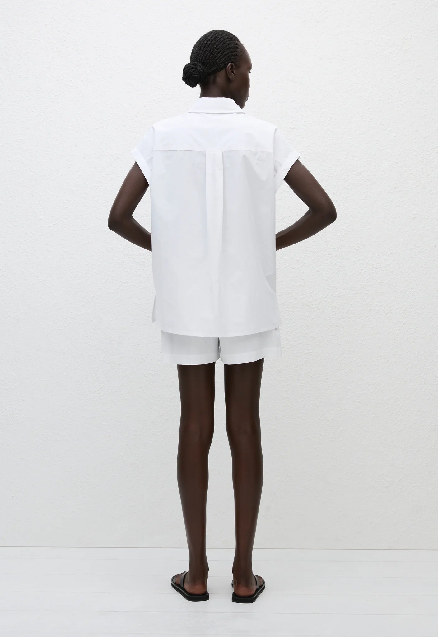 Matteau Relaxed Sleeveless Shirt in White