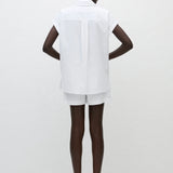 Matteau Relaxed Sleeveless Shirt in White
