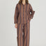 LMND Chiara Long Sleeve Shirt in Macchiato Stripe
