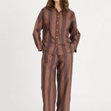 LMND Bahia Pants in Macchiato Stripe