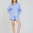 LMND Chiara Long Sleeve Shirt In Grape Mist