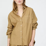 LMND Chiara Long Sleeve Shirt In Khaki