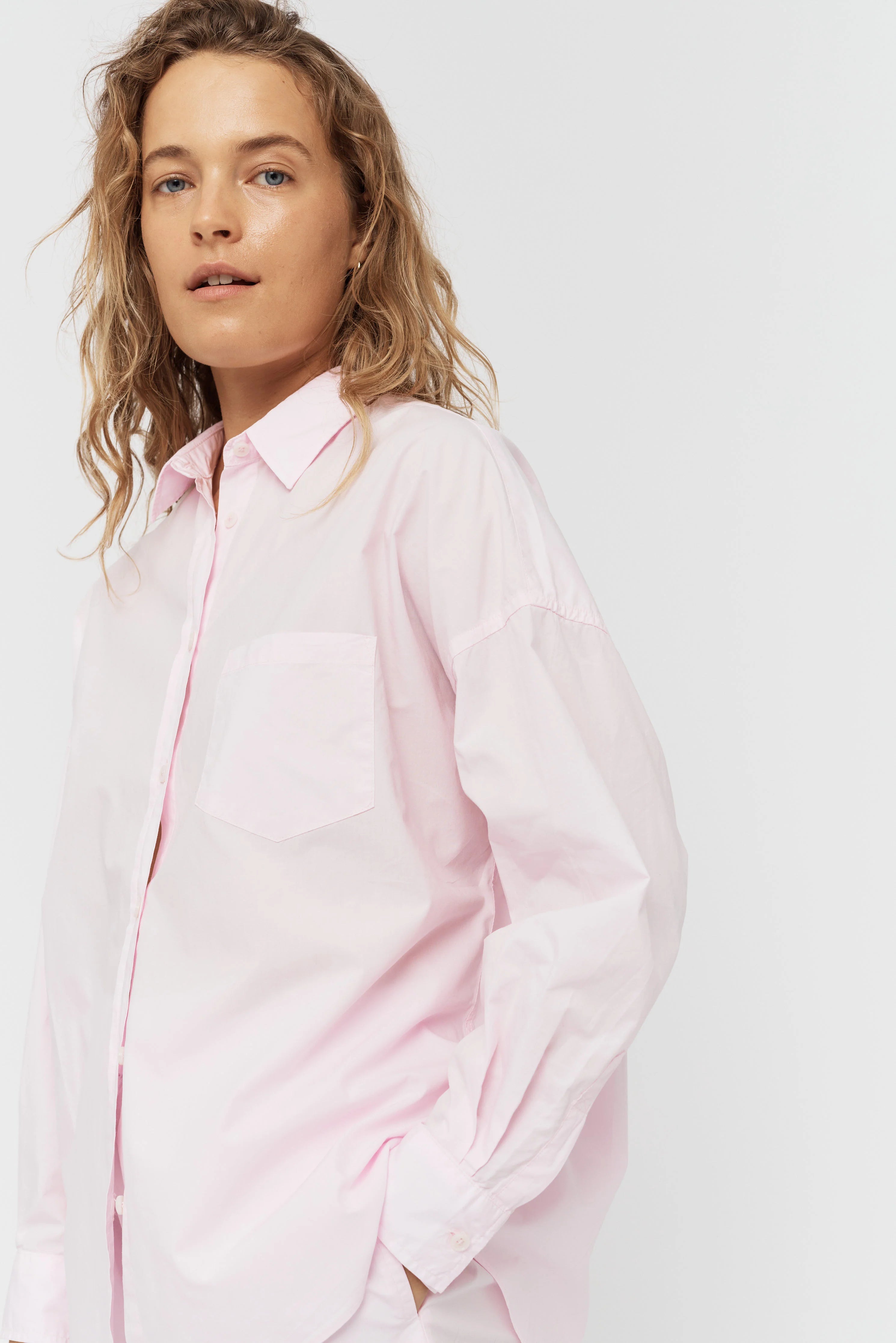 LMND Chiara Long Sleeve Shirt Classic in Candy Floss