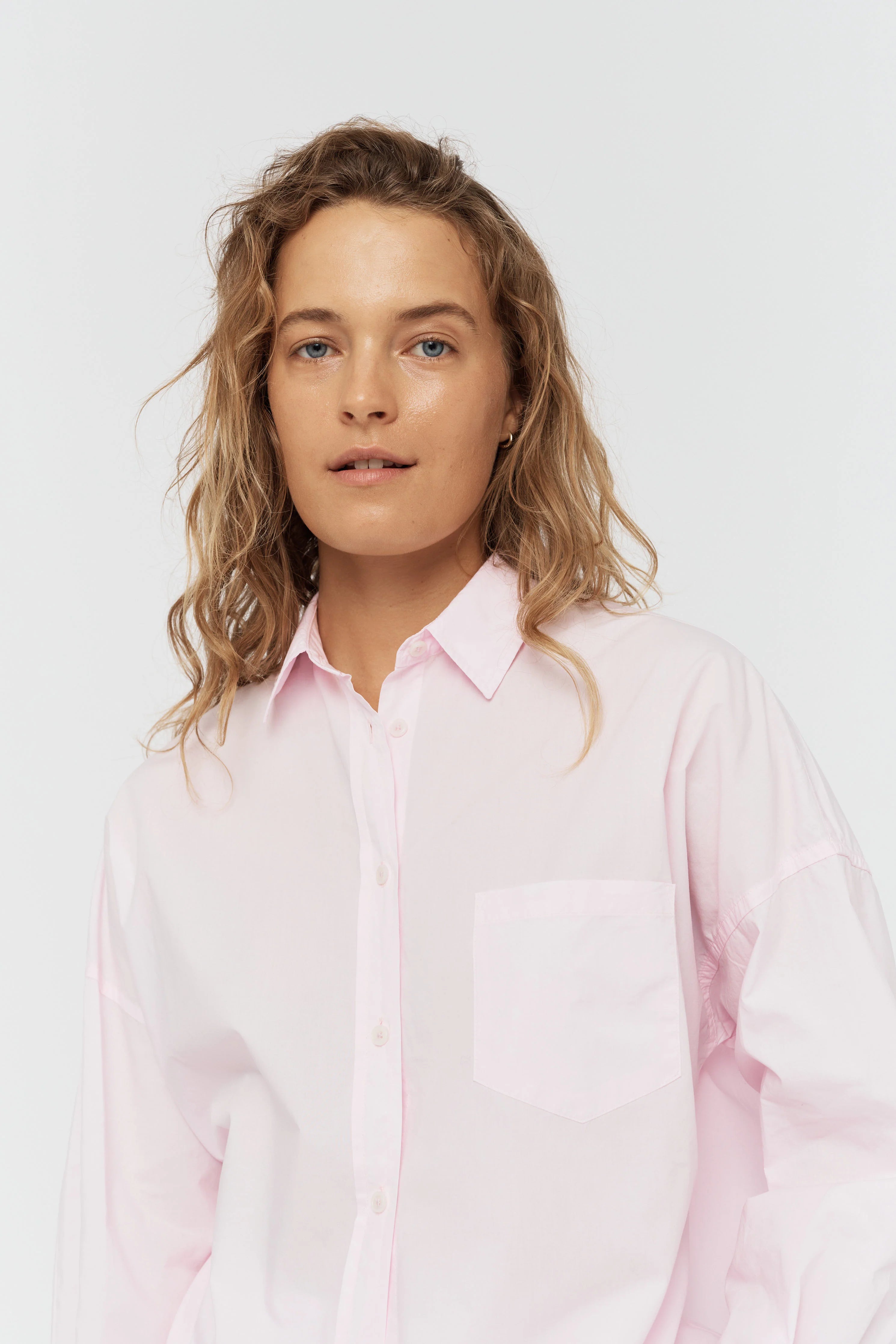 LMND Chiara Long Sleeve Shirt Classic in Candy Floss