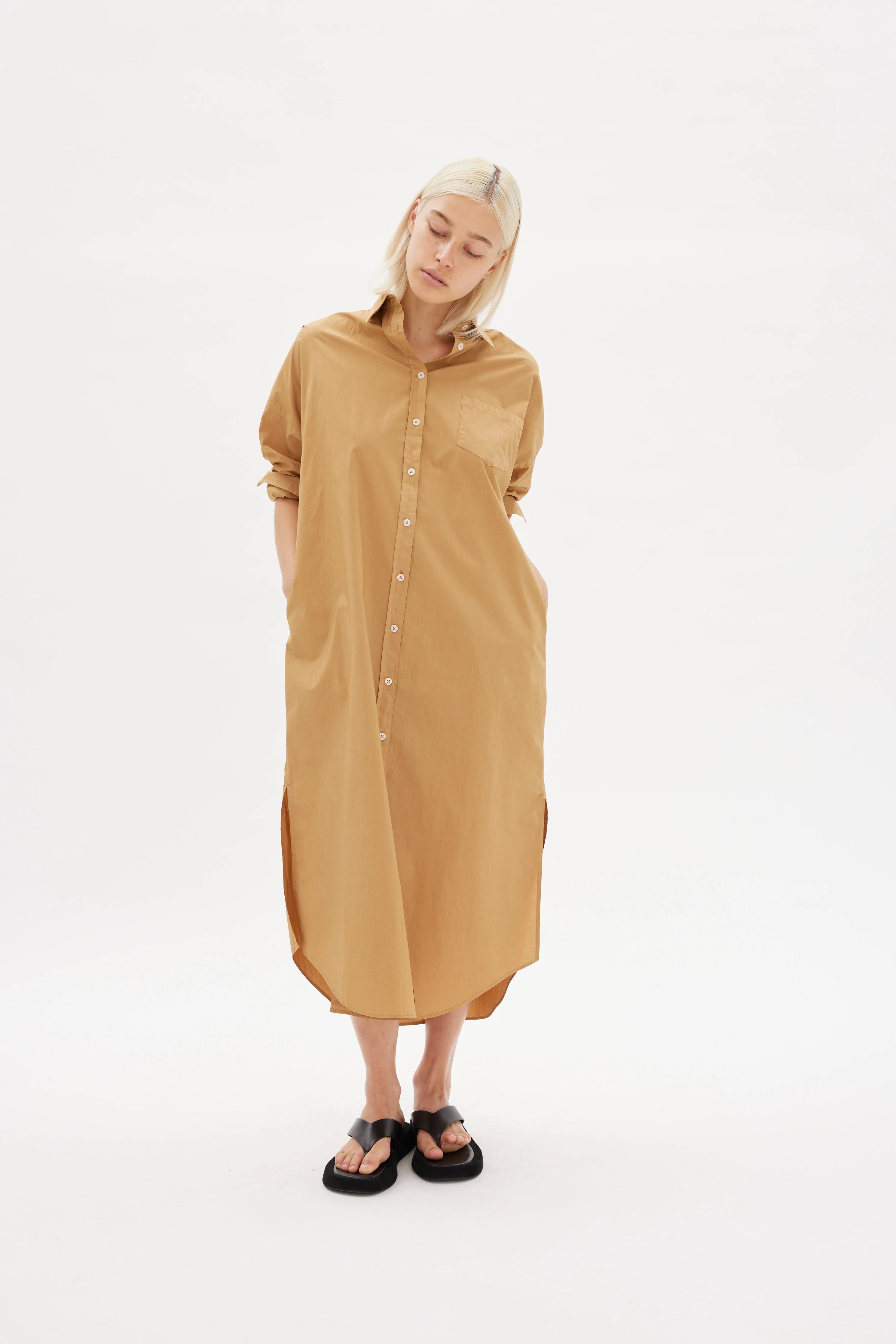 LMND Chiara Maxi Dress in Toffee