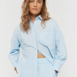 LMND Chiara Long Sleeve Shirt Classic in Sky