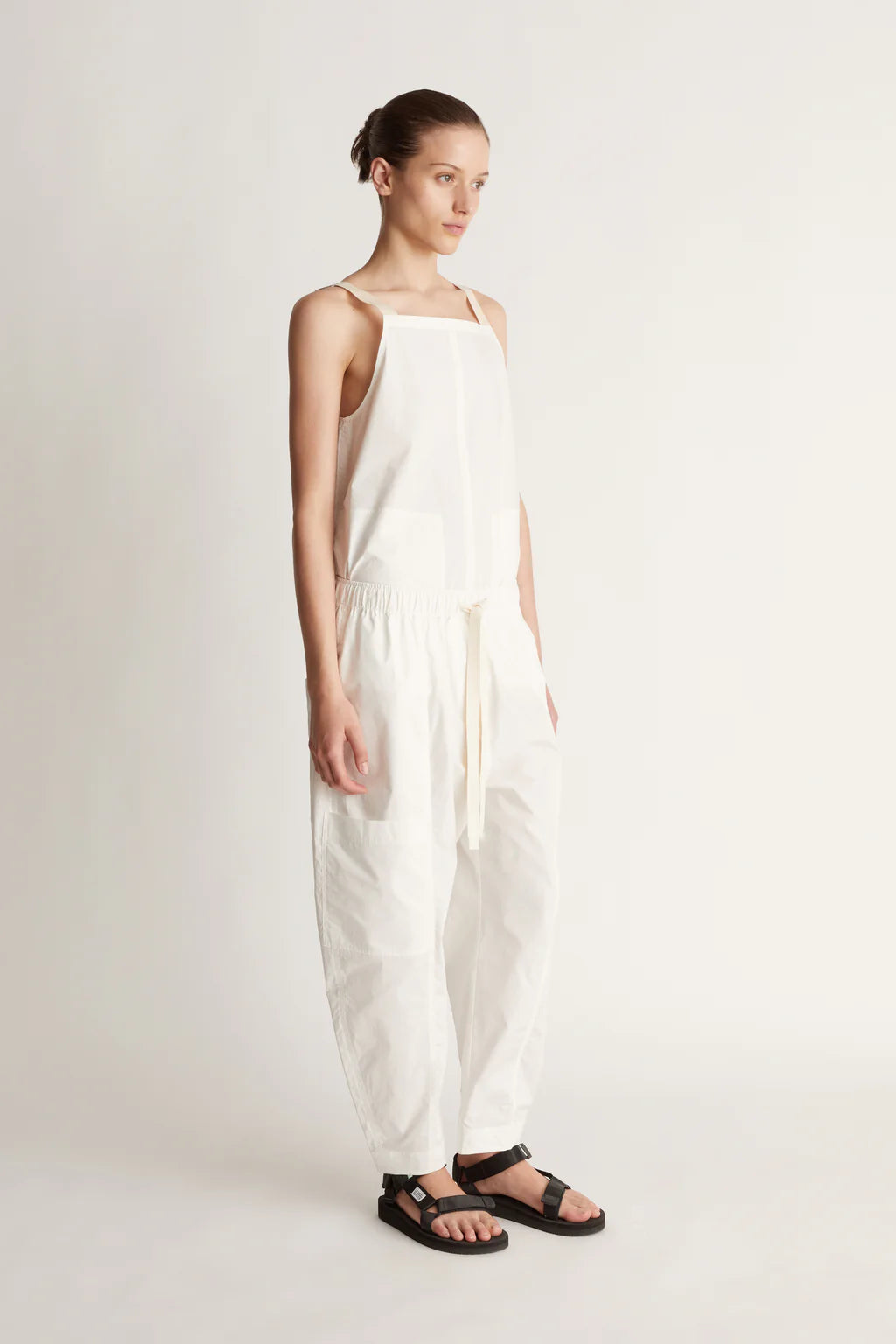 Lee Mathews Poplin Pant in Natural