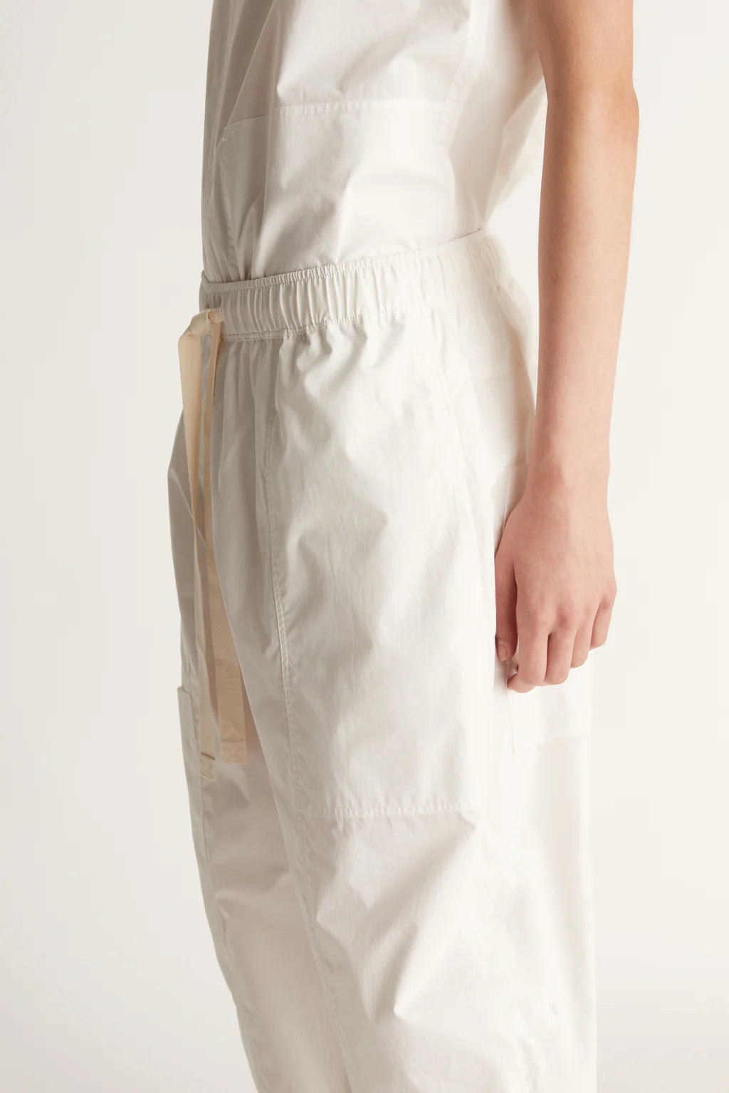 Lee Mathews Poplin Pant in Natural