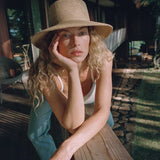 Lack Of Colour The Inca Bucket Hat Wide in Natural