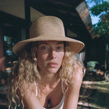 Lack Of Colour The Inca Bucket Hat Wide in Natural