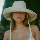 Lack Of Colour Holiday Bucket Hat in Beige Canvas