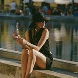 Lack Of Colour Holiday Bucket Hat in Black Canvas