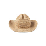 Lack Of Colour Raffia Cowboy Hat in Natural